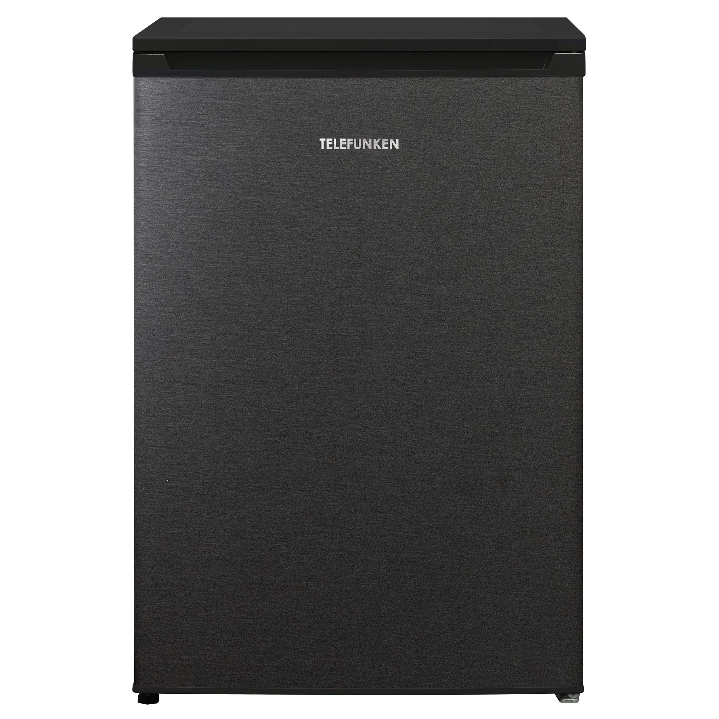 Telefunken Kühlschrank C-135-100-DI, 83.8 cm hoch, 54 cm breit, 135 Liter Nutzinhalt, ohne Gefrierfach, klein, freistehend, dark inox