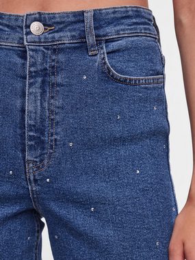 pieces Regular-fit-Jeans SIFFI (1-tlg) Ziersteine