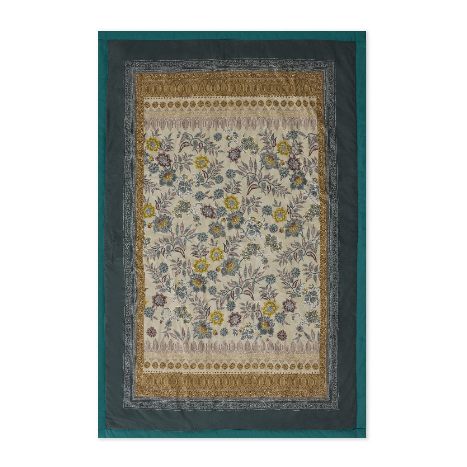 Plaid Bassetti Granfoulard Plaid Decke Wohndecke Varigotti V1 grün 135x190, Bassetti, Hochwerige italienische Markenqualität