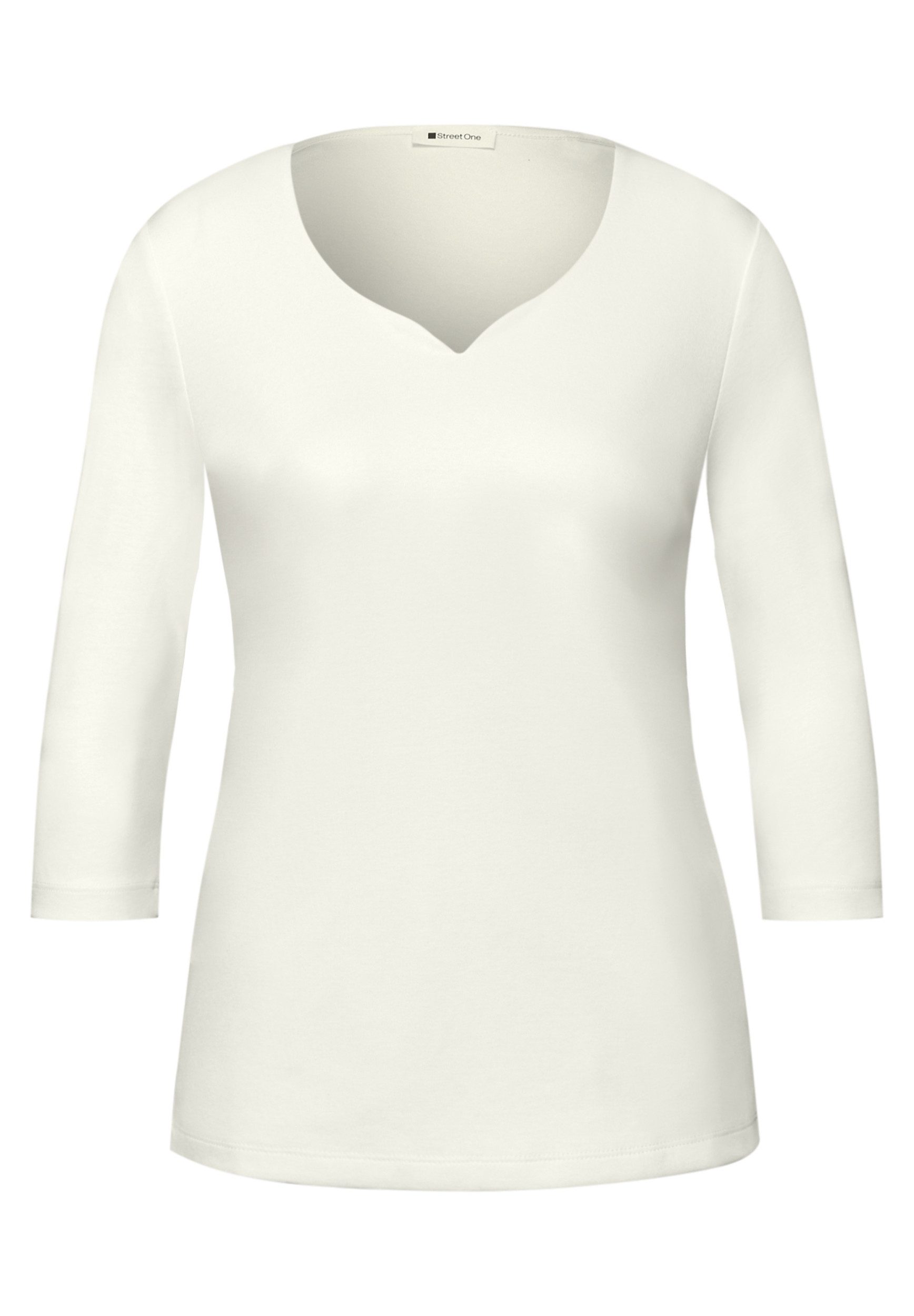 STREET ONE Langarmshirt LTD QR Style heart neck Ada 3/ günstig online kaufen