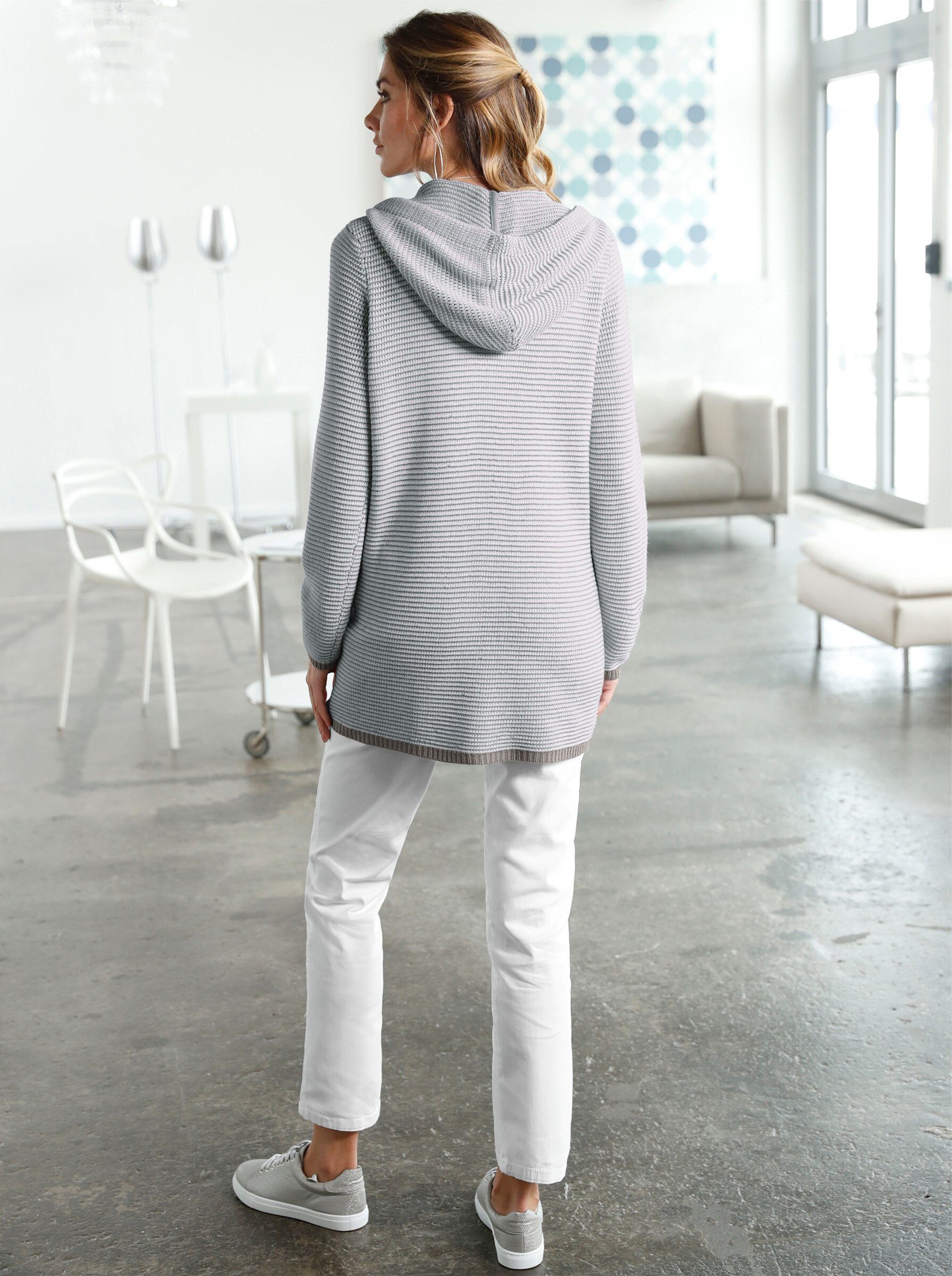 Sieh an! Strickjacke Kapuzenstrickjacke günstig online kaufen