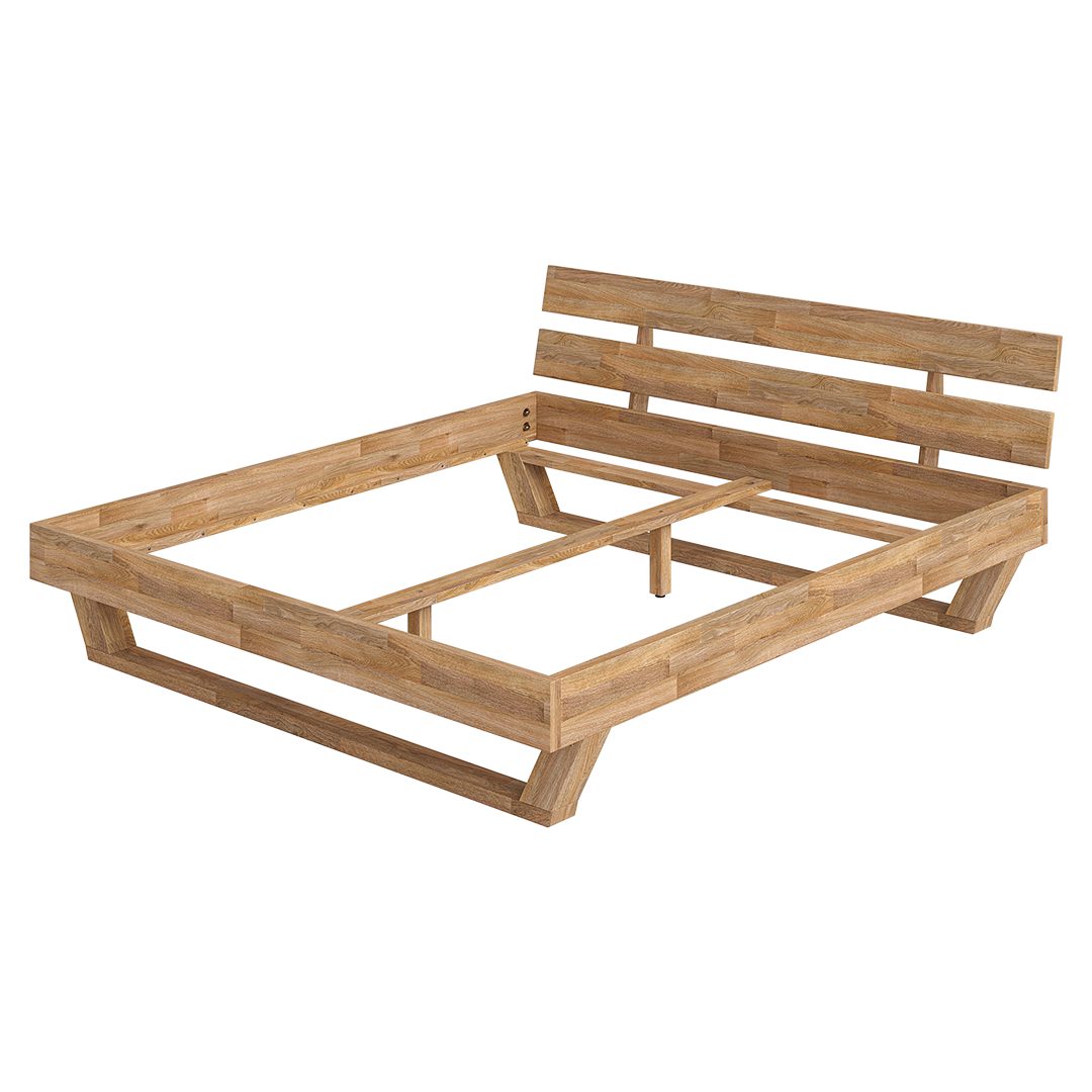 skølm Massivholzbett Nornir aus Eiche, natur geölt, verfügbar in 120/140/16 günstig online kaufen