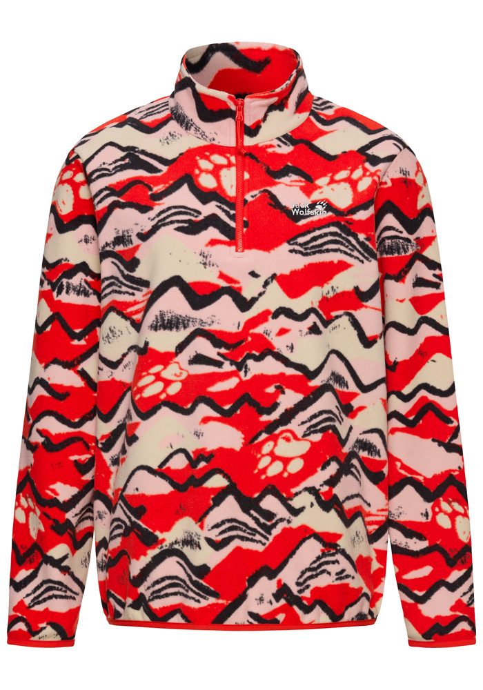 Strickfleece-Pullover PAW ERA 100 PRINT HZ W