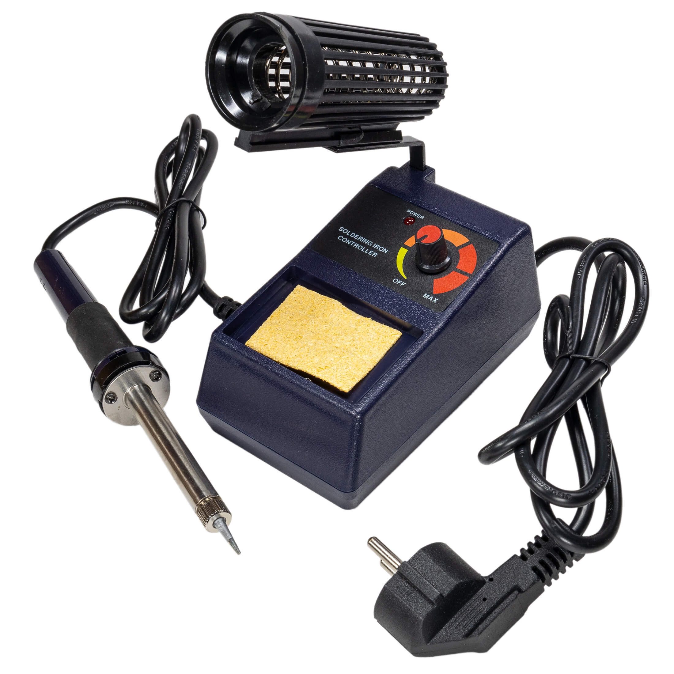 ChiliTec Lötkolben Lötstation regelbar 20-48 Watt mit Lötkolbenständer, Netzbetrieb