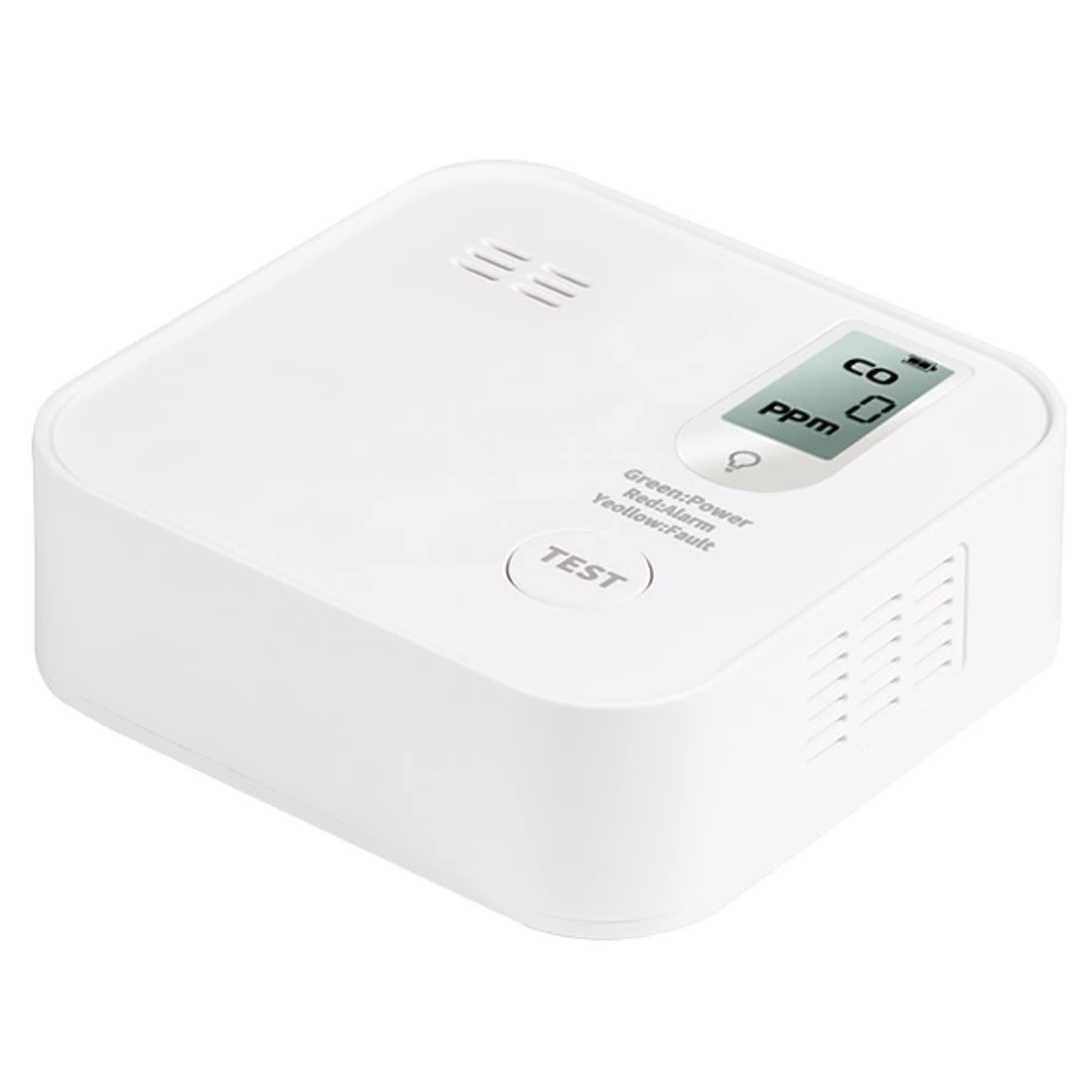 LOGILINK Kohlenmonoxid-Melder SC0123, weiß Rauch- und Hitzewarnmelder