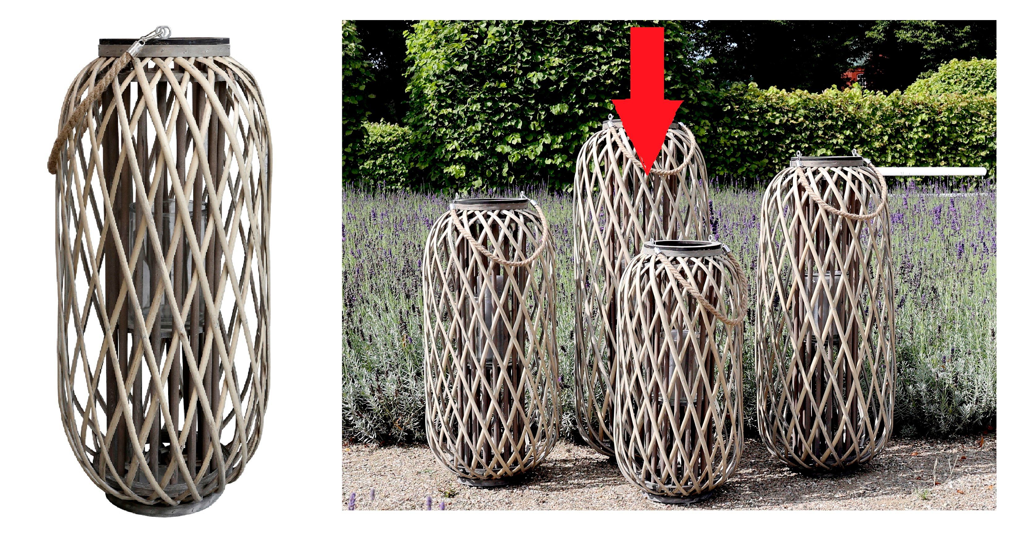Markenwarenshop-Style Windlicht Lampe Laterne geflochten Windlicht günstig online kaufen