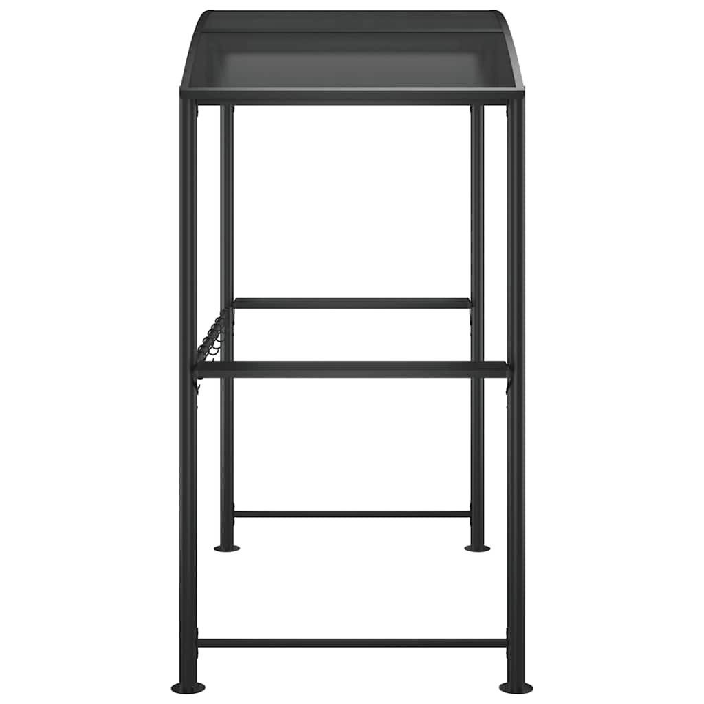 vidaXL Partyzelt Grillpavillon mit Seitenregalen Anthrazit 210x114x230 cm Stahl – Bild 4 von 5