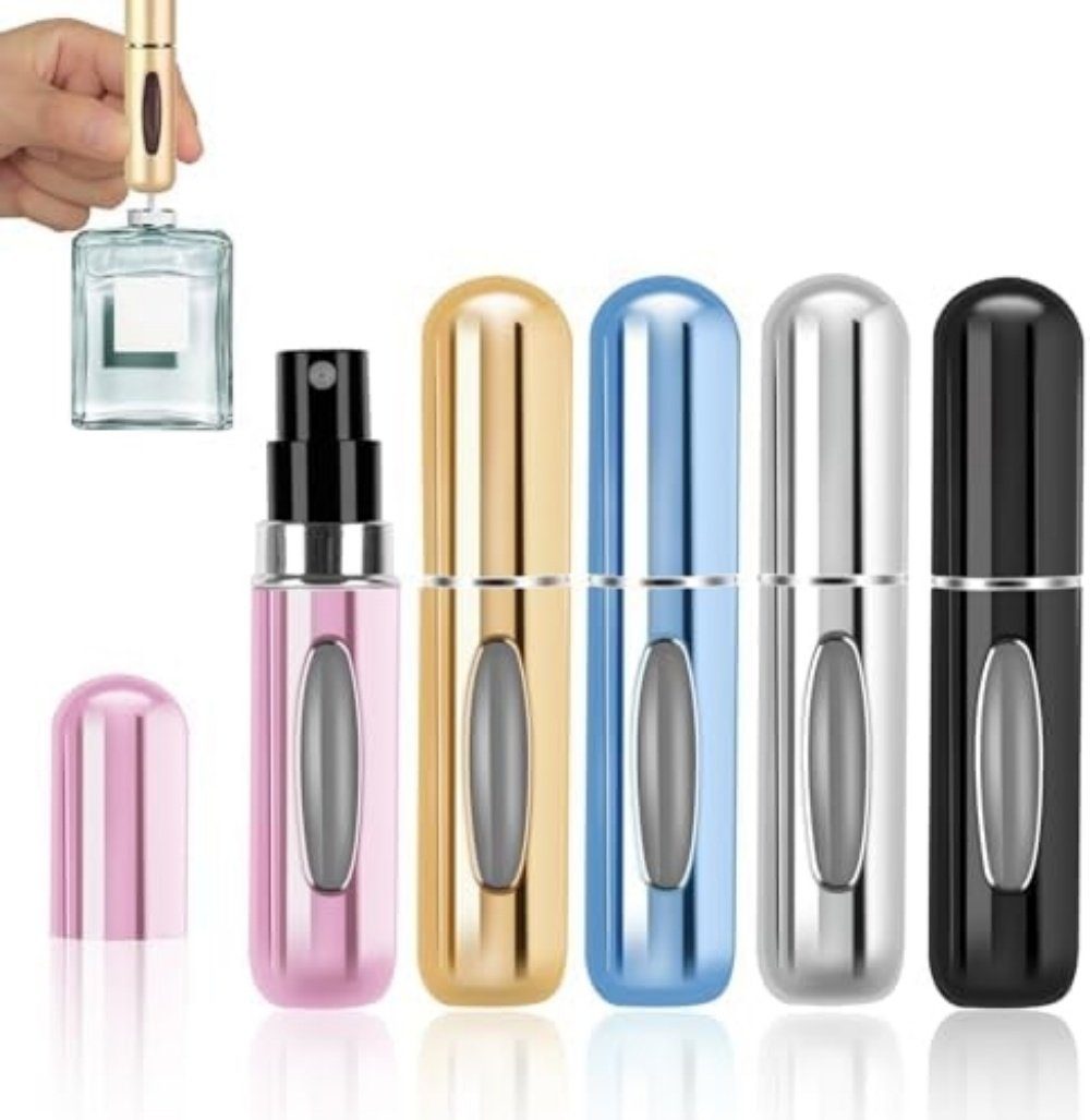Parfümzerstäuber 5 Stück Parfümzerstäuber Nachfüllbar 5ml Parfüm Abfüller für Reisen