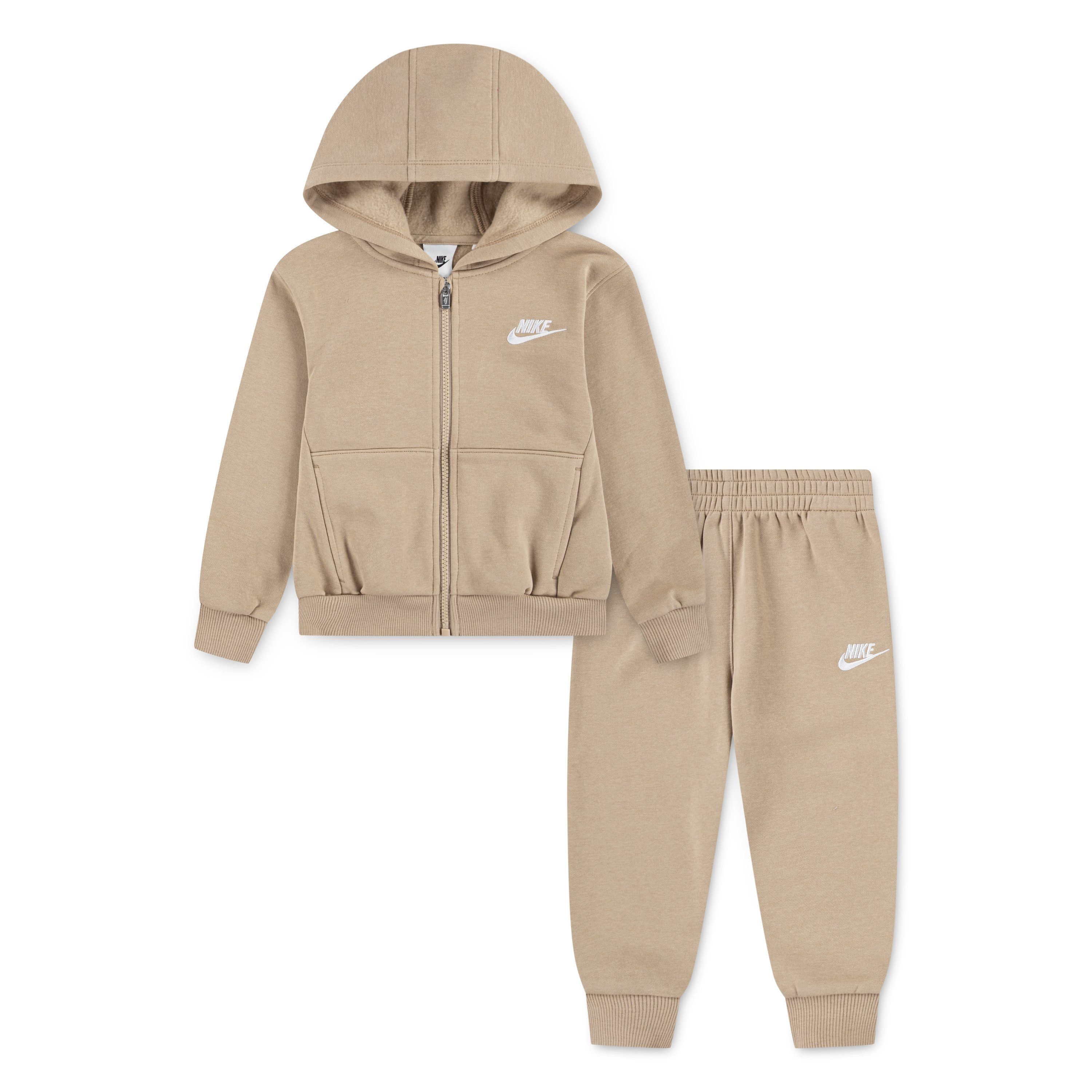 Nike Sportswear Jogginganzug LBR FZ CLUB SET (2-tlg), für Kinder, mit Kapuze, für Sport und Outdoor, aus Baumwollmischung