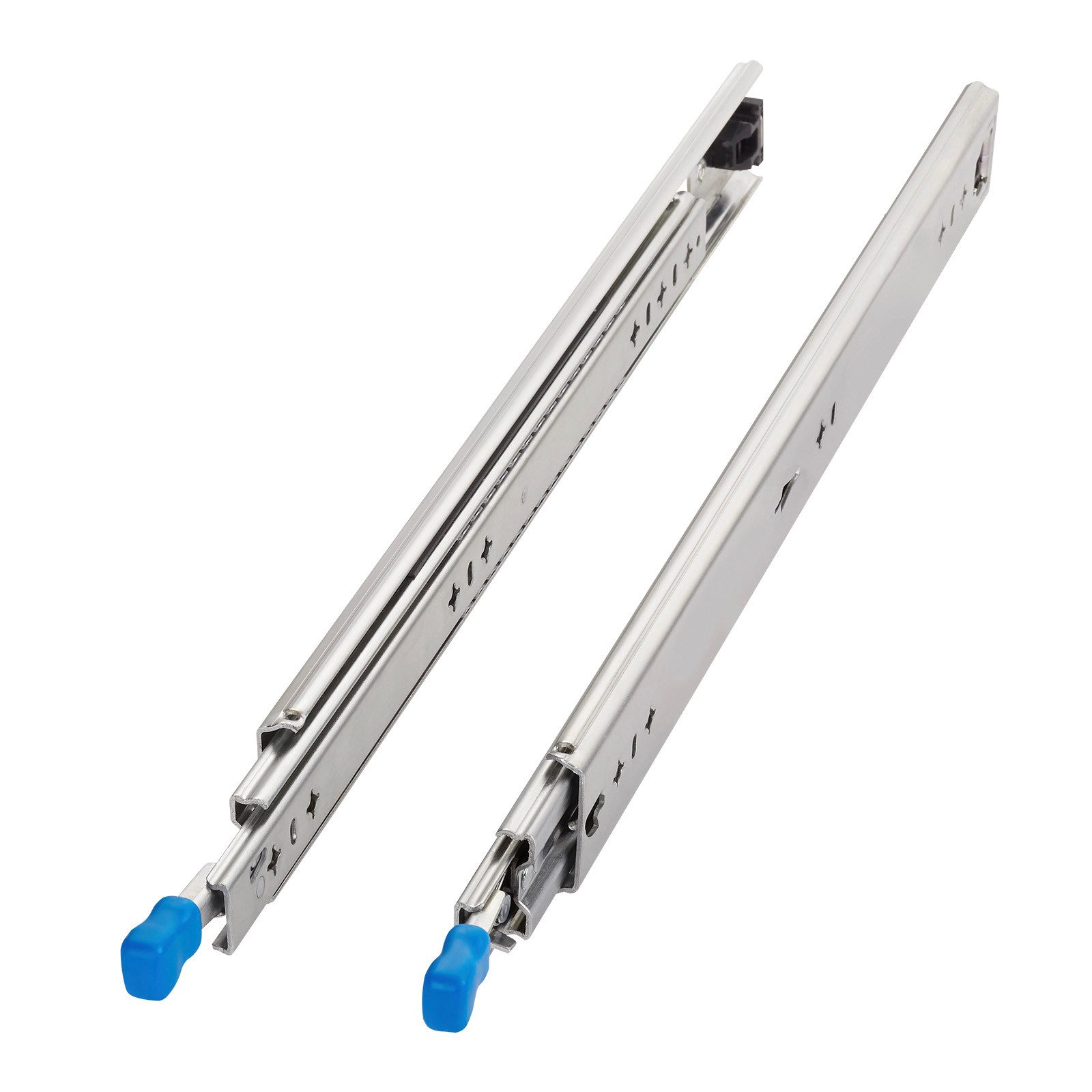 SO-TECH® Auszug Schwerlastauszug 100 kg mit Lock-in/out Einrastfunktion (2 St), blauer Hebel, KV2-100-H53-L300-LC 300 mm