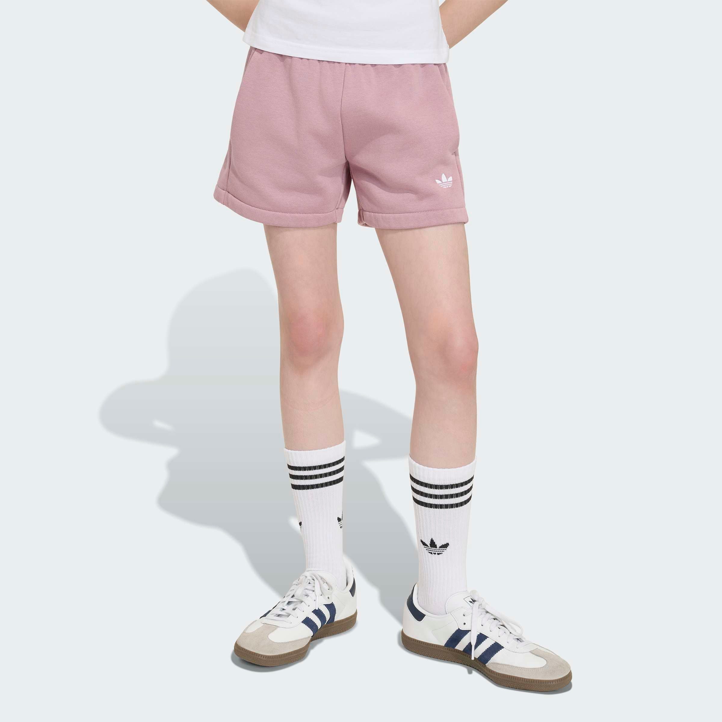 adidas Originals Shorts LOOSE HW sportlicher Stil, für Kinder, normal-weite Bermudas-Passform