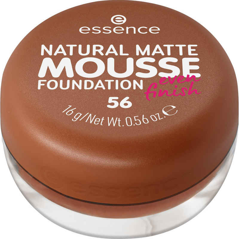 Essence Foundation NATURAL MATTE MOUSSE FOUNDATION, 3er Pack