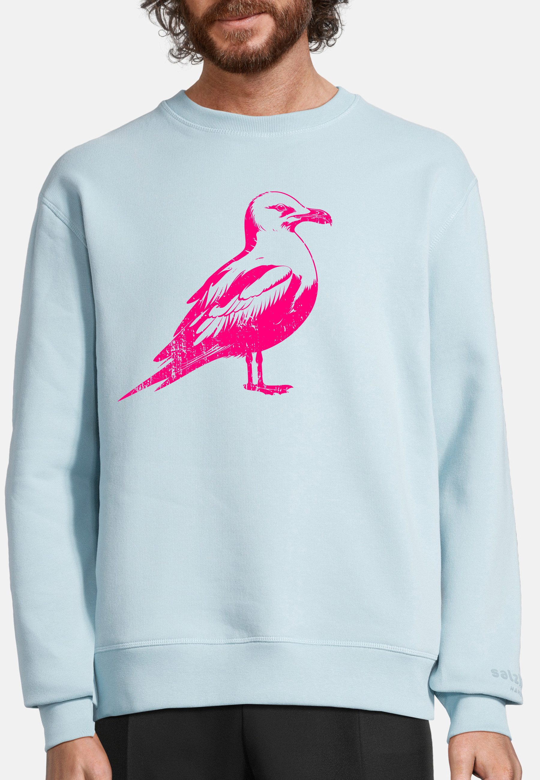 salzhaut Hoodie OLBEN UNISEX - MÖWE Unisex normale Passform salzhaut Kapuzenpullover – bequemer Fit und nordisch klares Design