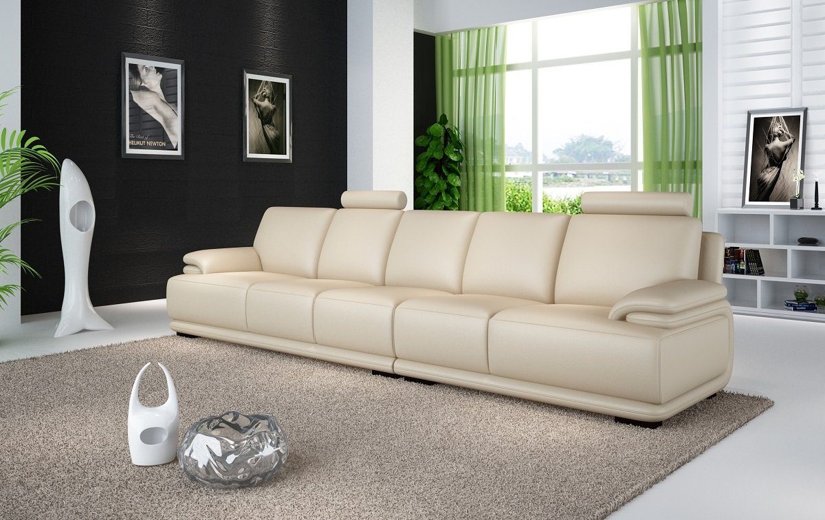 JVmoebel Sofa Sofa Couch Ecke Polster xxl big long sofa 6 Sitzplätze couchen neu, Made in Europe Beige