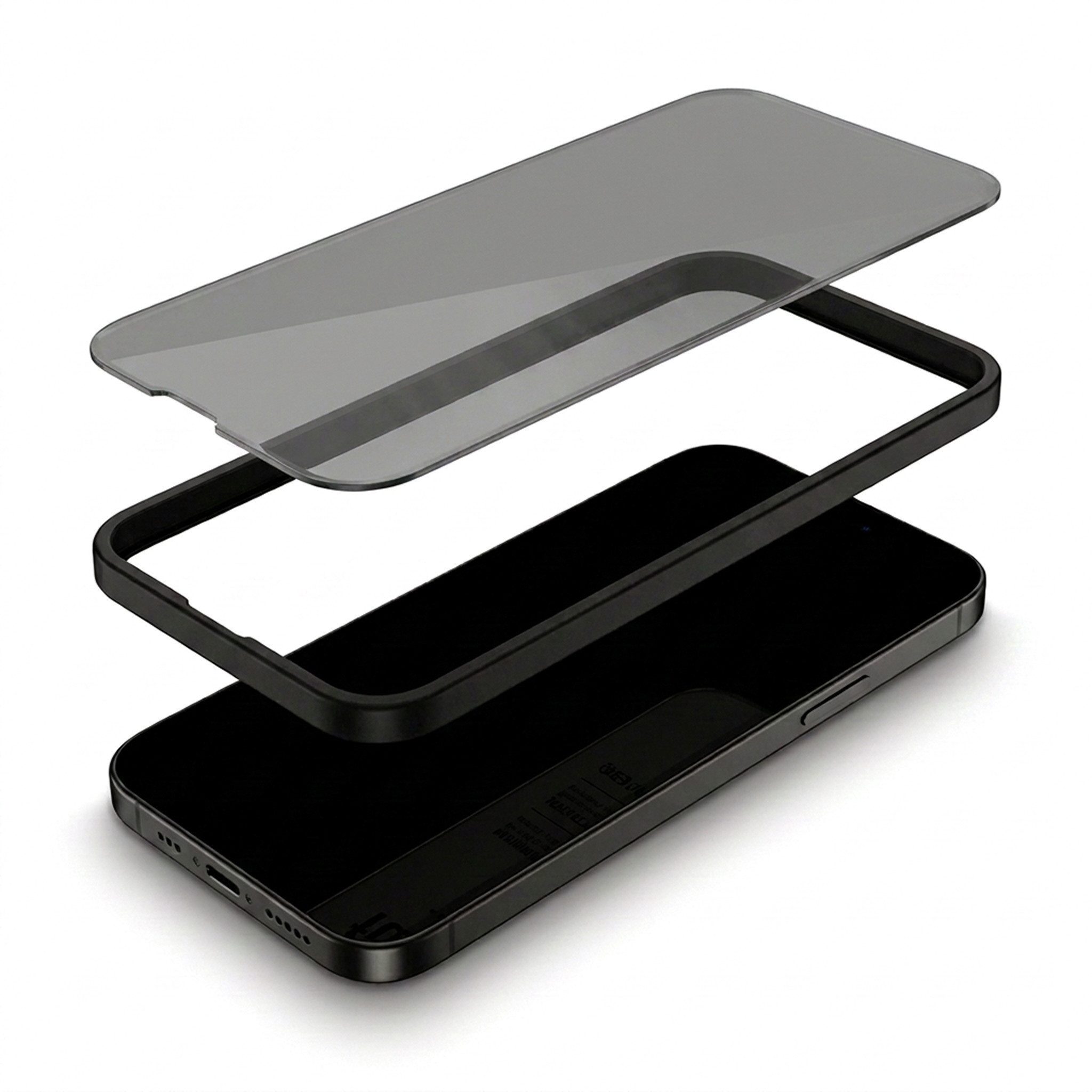 Futurea Displayschutzglas 2er Set Sichtschutz Anti-Spy Privacy für Apple iPhone 18 Pro & Pro Max für iPhone 18 Pro, Set, 2 Stück, Blickschutz auch kompatibel fü – Bild 3 von 4