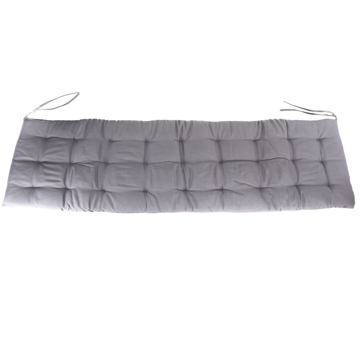 Marabellas Shop Bankauflage Polster für Gartenbank 150 x 40 x 4 cm Sitzkissen mit Punktsteppung, (1 St), inkl. Kordelbänder