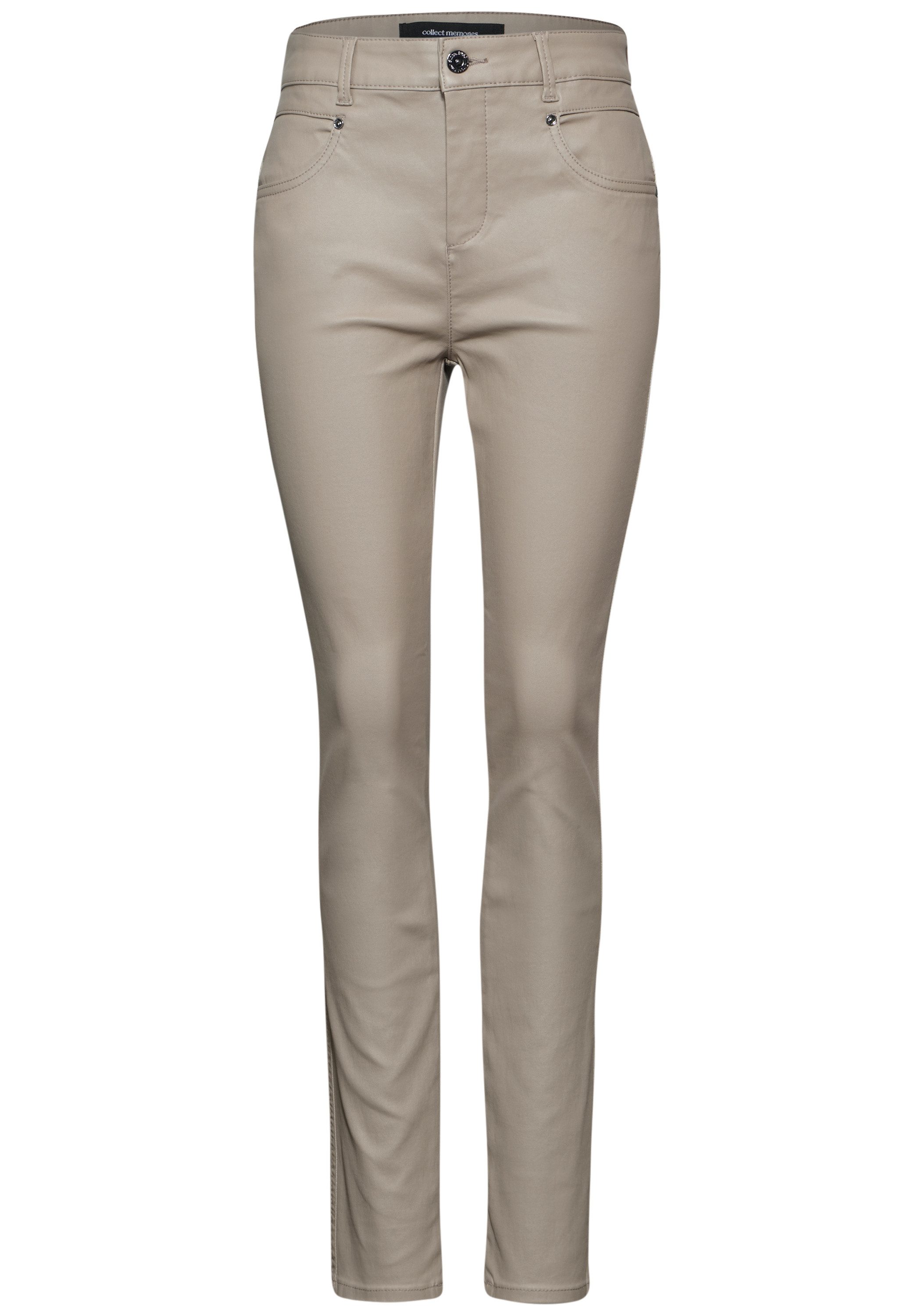 STREET ONE Lederimitathose High Waist. Reduzierter Preis € 44,99. Unverbindliche Preisempfehlung € 59,99