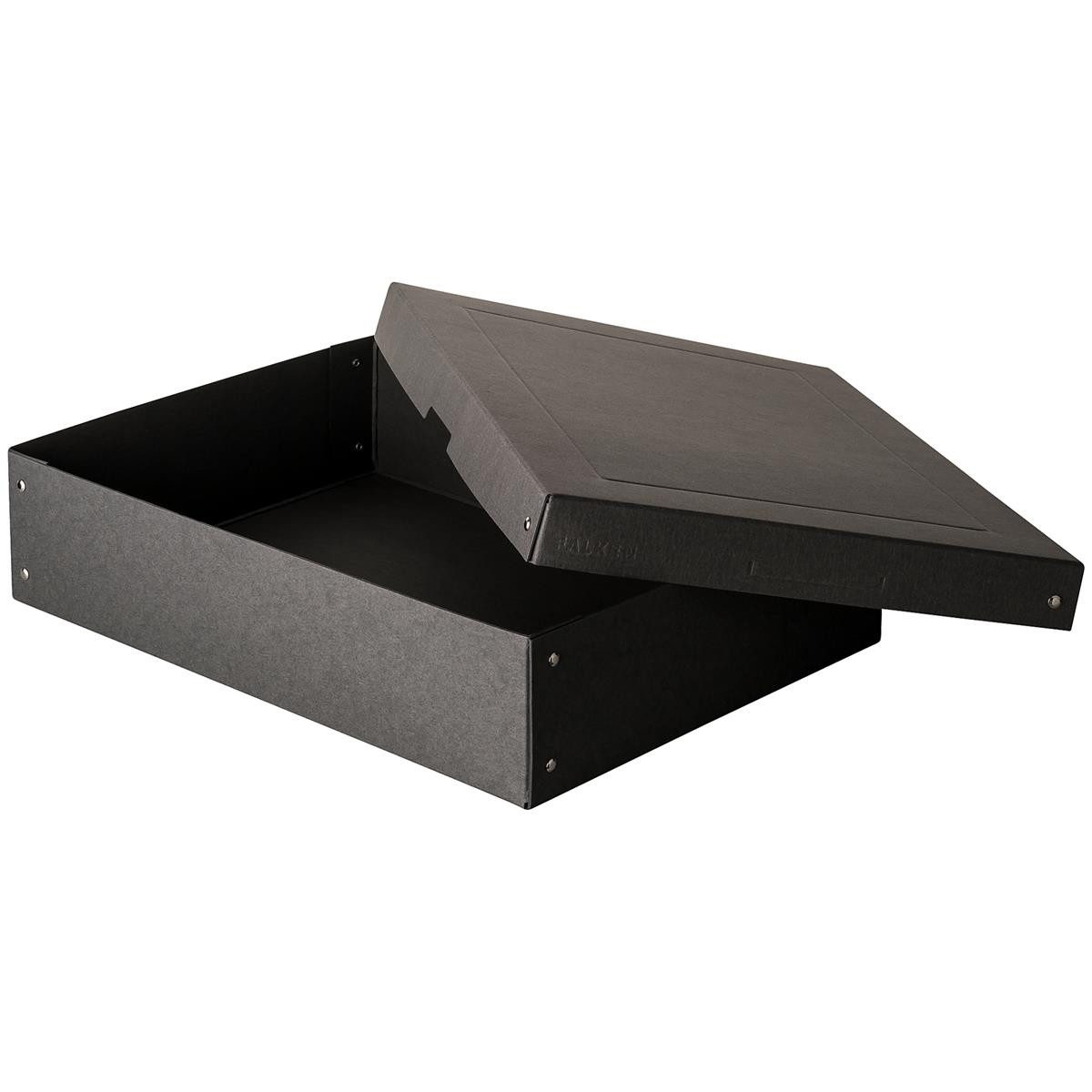Falken Archivcontainer Falken Aufbewahrungsbox PURE Box Black 22001688 A3 100mm sw