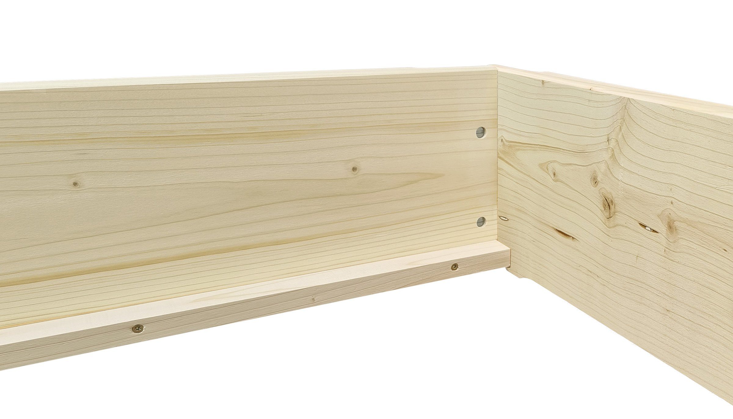 Bettrahmen geölt ERST-HOLZ Funktionsbett Massivholzbett 80x200 Fichte Stapelbett