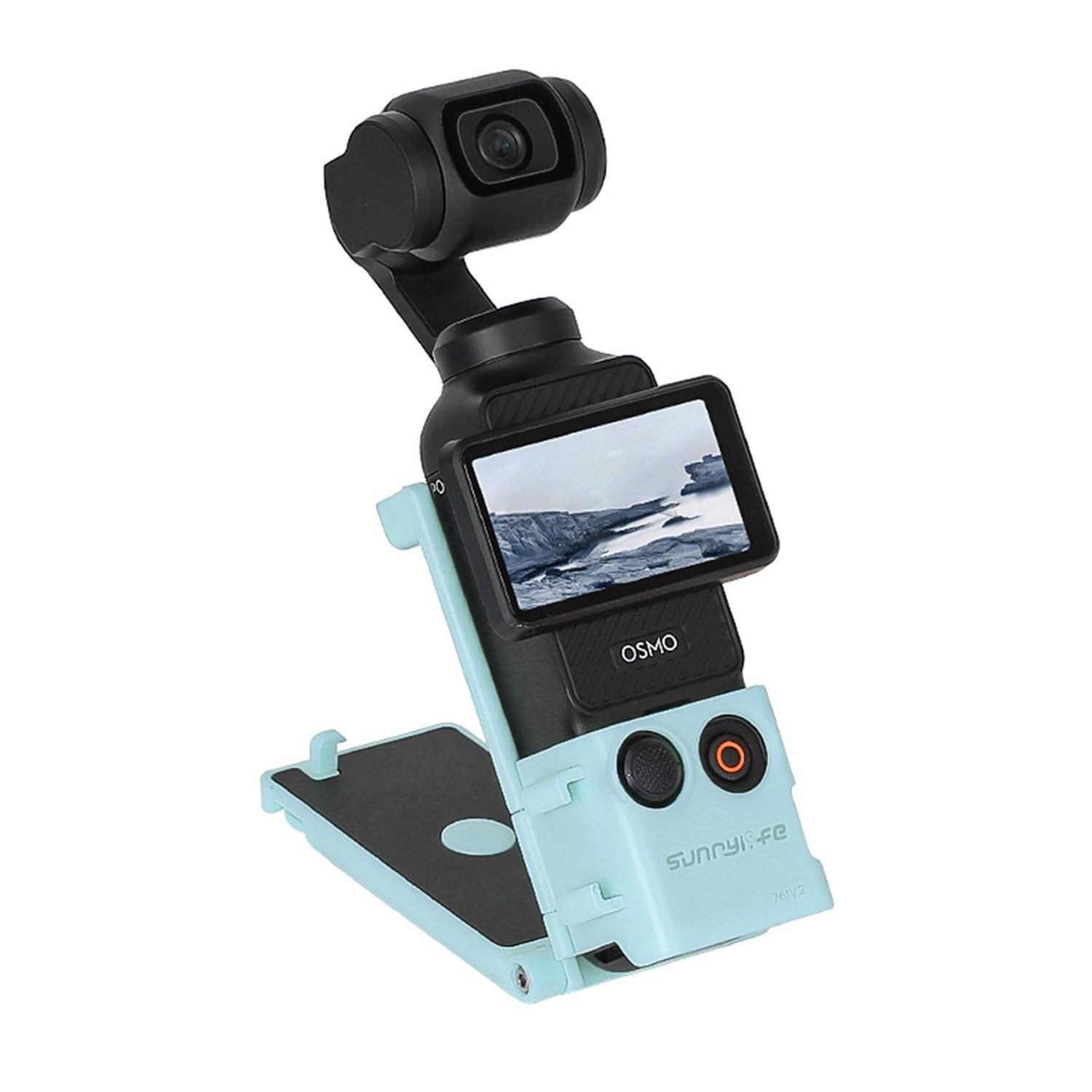 Für DJI Osmo Pocket 3 Magnetische Halterung 1/4 Adapter Cold-Shoe Blau Zubehör Drohne