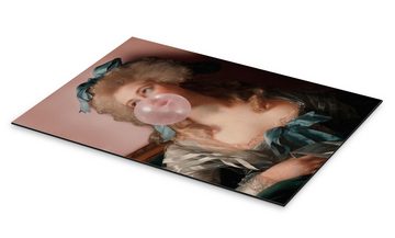 Posterlounge Alu-Dibond-Druck Jonas Loose, Bubbelgum Prinzessin, Malerei
