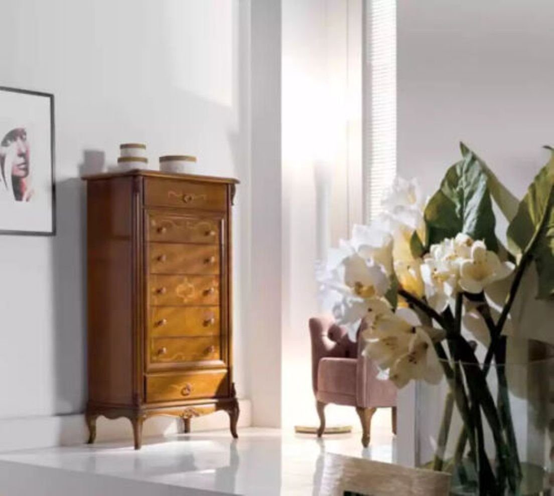 Stil Braune Italienische Holz Klassisch Kommode Möbel Stil Italy JVmoebel St., Made Kommode Luxus in (1 Kommode), Neu