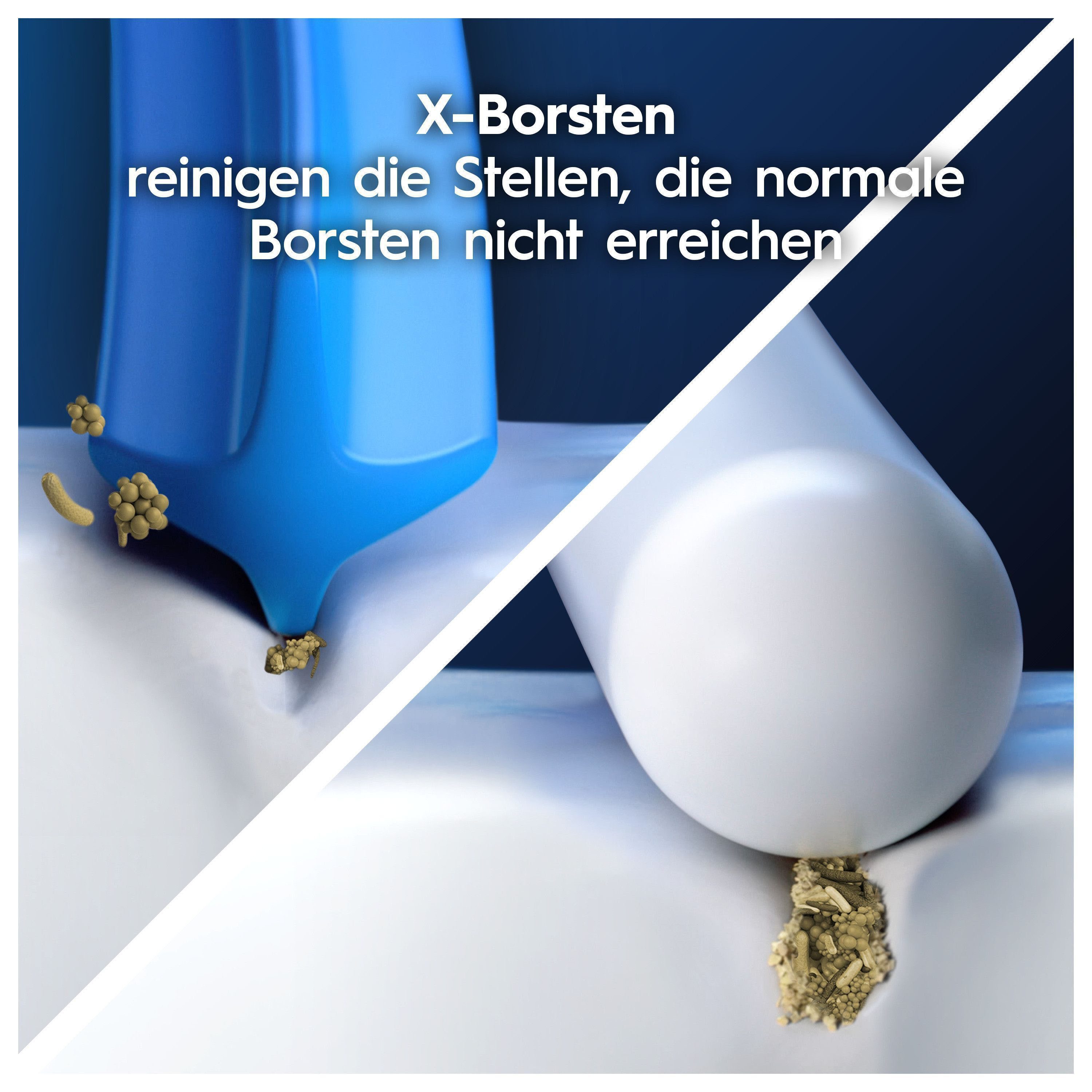 Oral-B Aufsteckbürsten Pro CrossAction, X-förmige Borsten