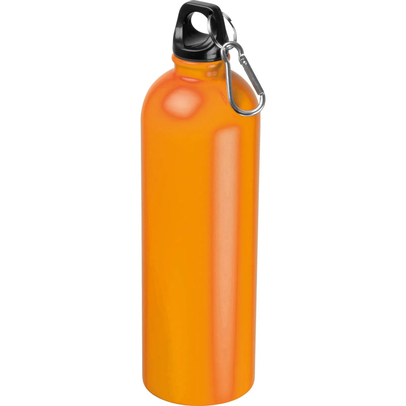 Easy Gifts Trinkflasche Edelstahl Trinkflasche / mit Karabiner / 750ml / Farbe orange