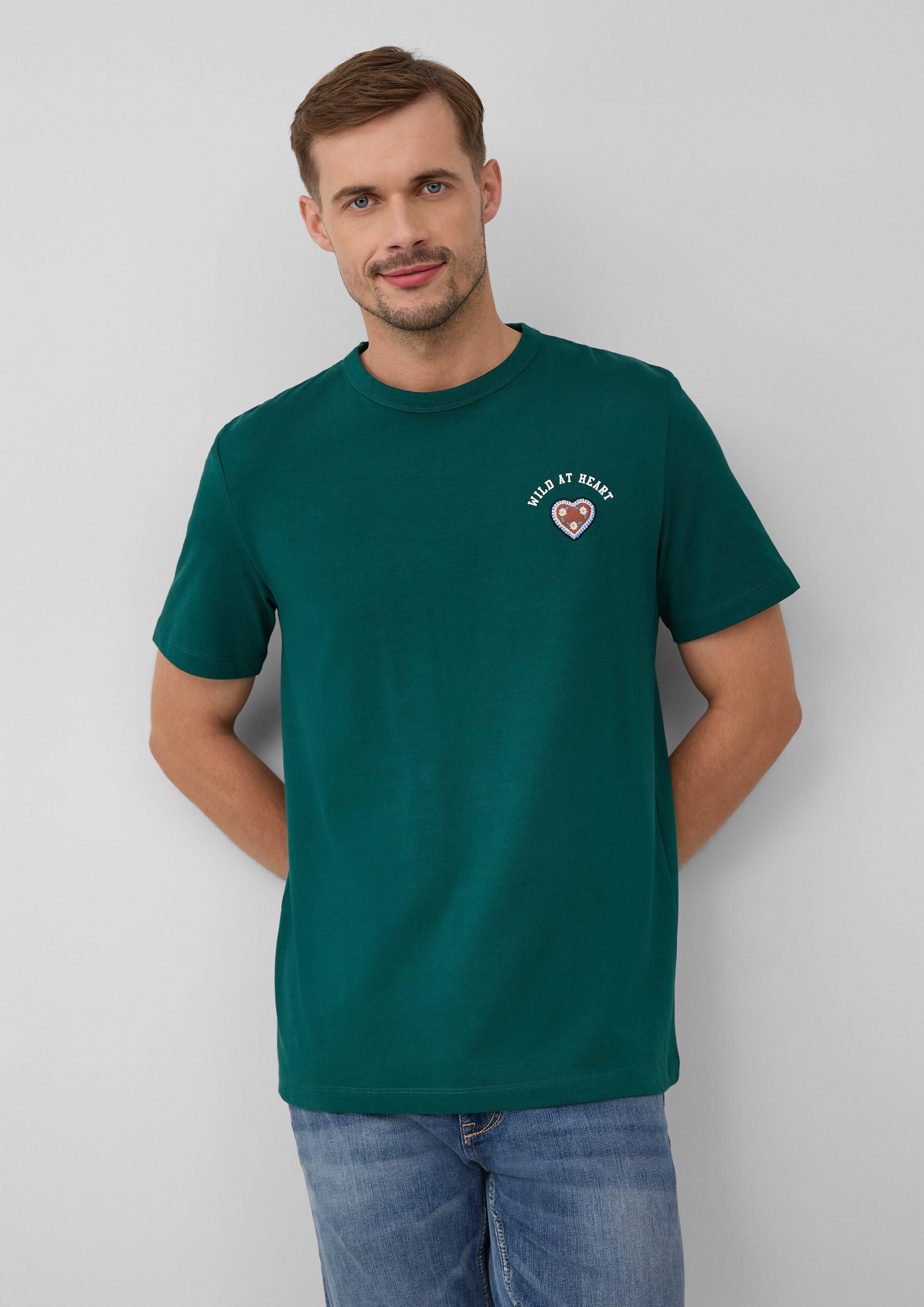 s.Oliver Kurzarmshirt Jersey-T-Shirt mit Artwork, Volksfest günstig online kaufen