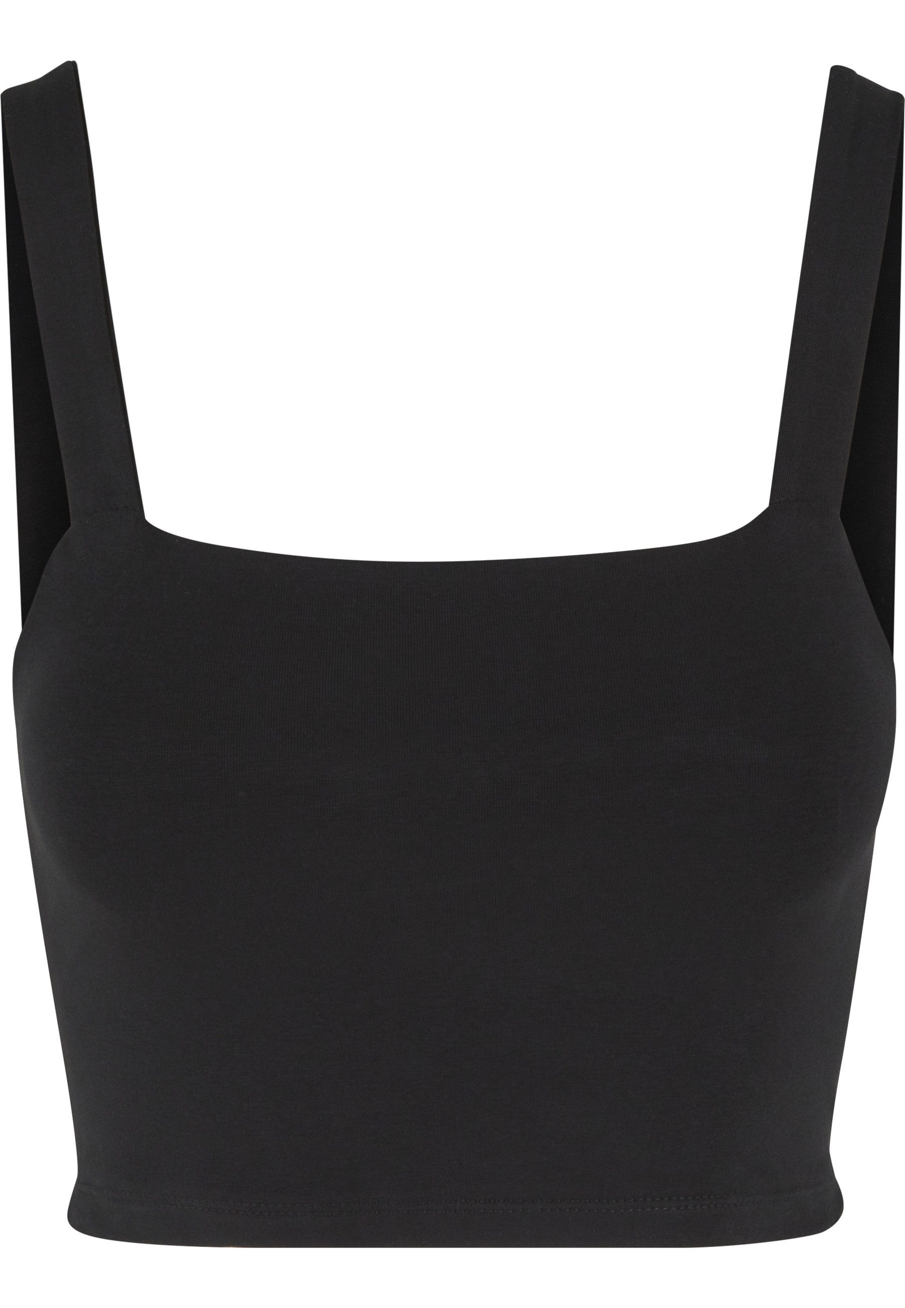 T-Shirt Urban Classics Damen Ladies Cropped Top