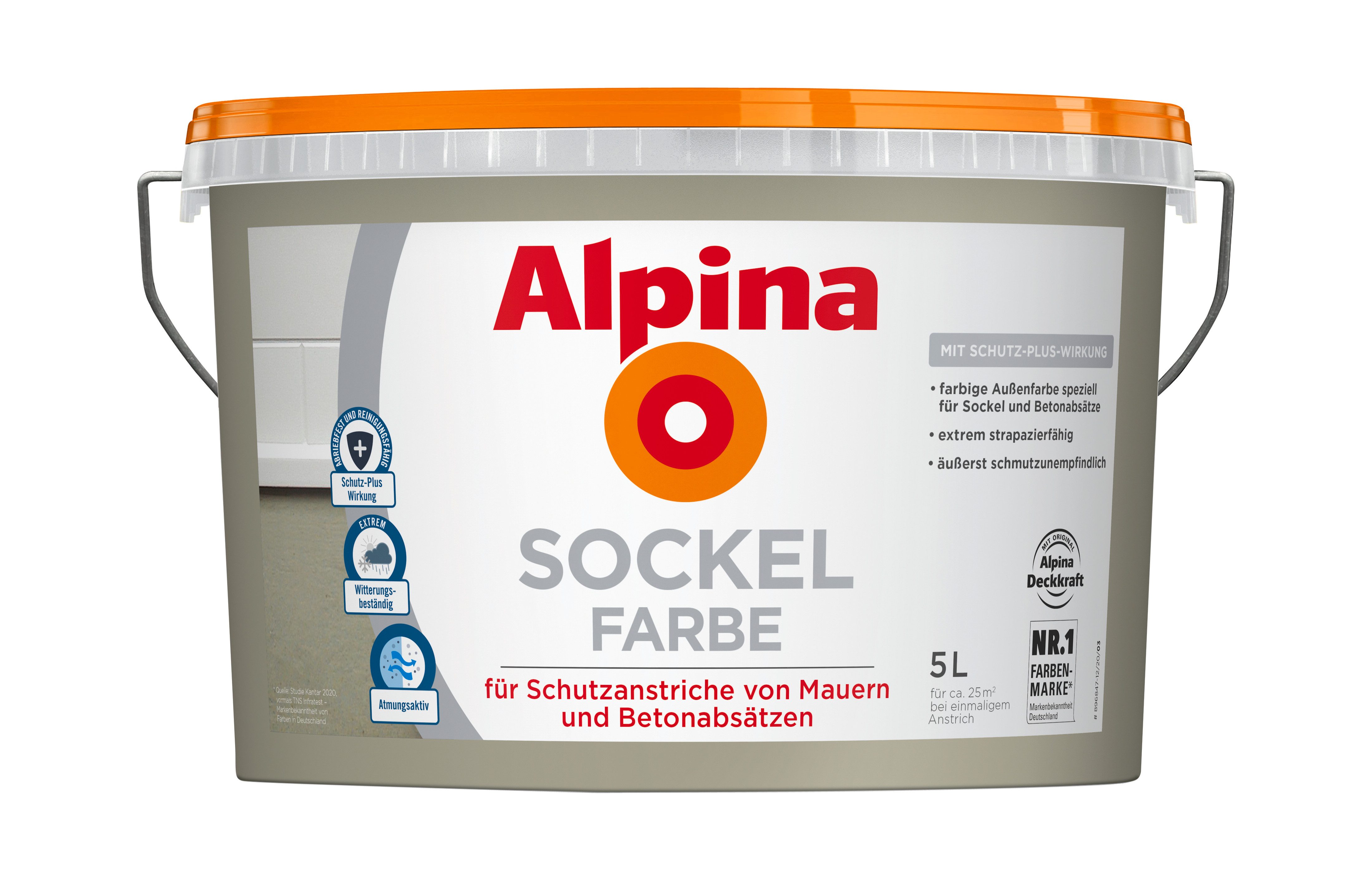 Alpina Sockelfarbe Alpina Sockelfarbe 5 Liter matt