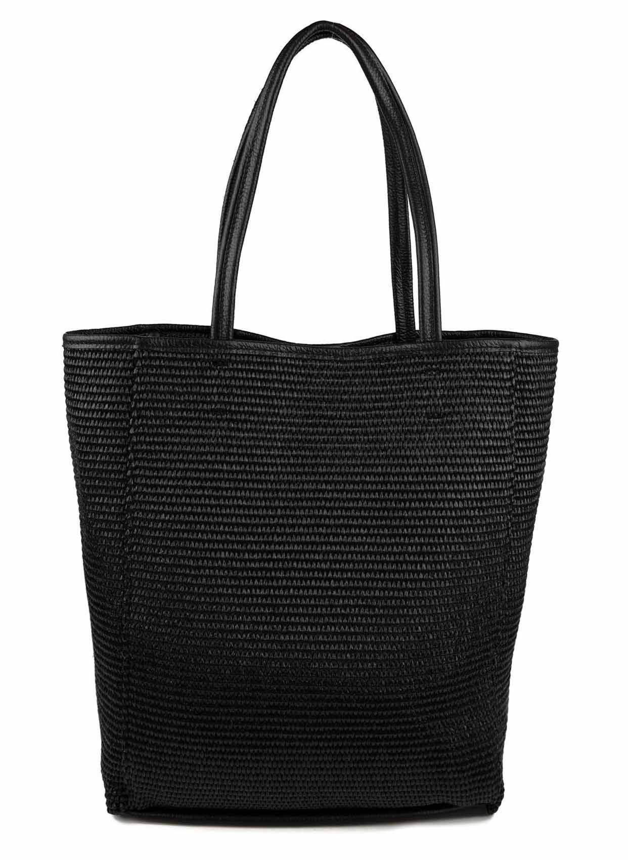 ITALYSHOP24 Schultertasche Made in Italy Damen Leder Tasche Strohtasche SHOPPER Tote Bag DIN-A4, Freizeit Umhängetasche Häkeltasche Boho Strand Henkeltasche Geflecht