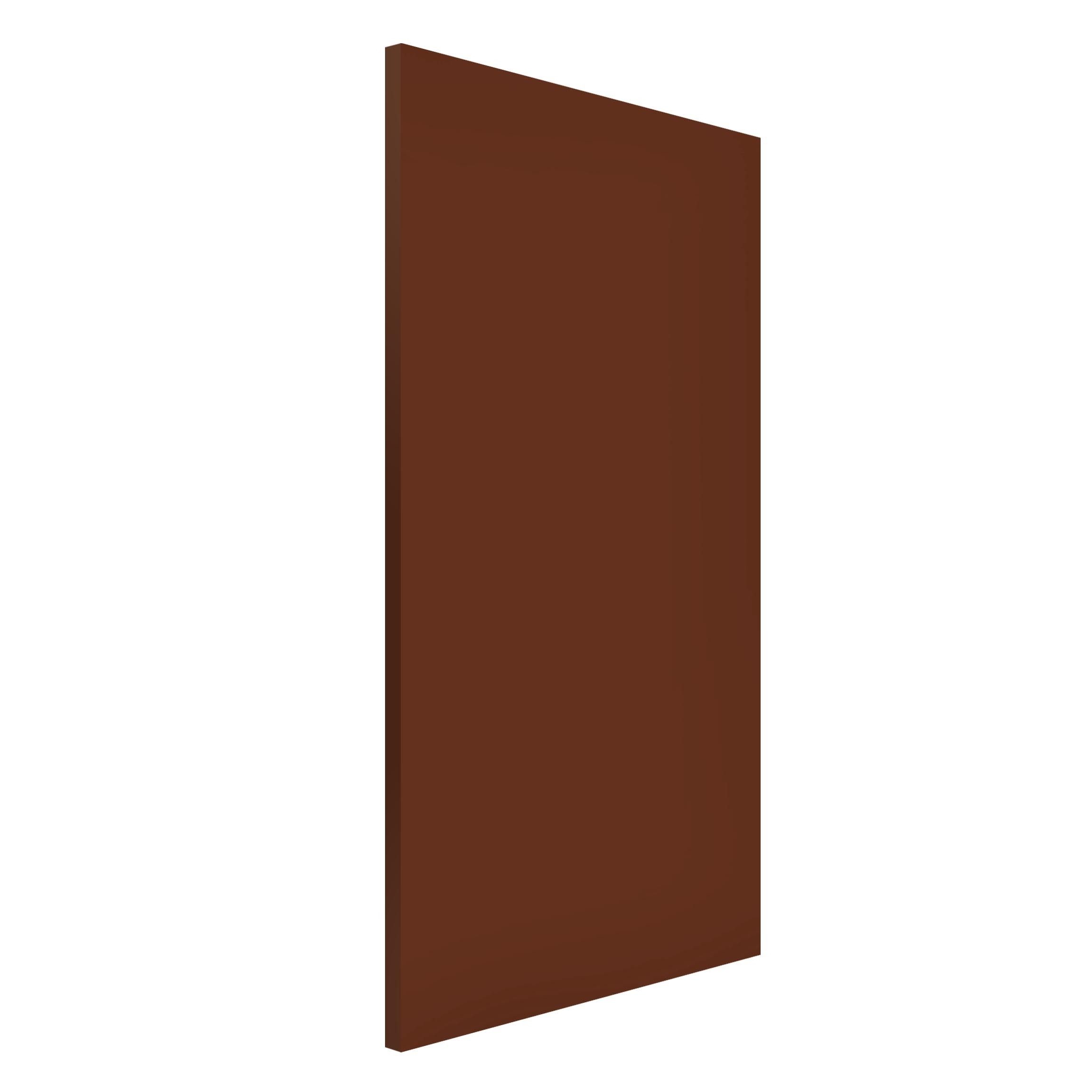 Bilderdepot24 Magnettafel Küche braun Colour Chocolate, (1-tlg., Magnetboard Pinnwand für die Wand - metallische Tafel für Magnete), Magnetwand groß mit Motiv Büro Memoboard magnetisch Hochformat