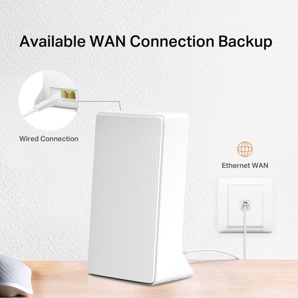 tp-link Mercusys MB130-4G AC1200 Wi-Fi 4G LTE Router 4G/LTE-Router, Schnelle WiFi-Geschwindigkeiten von bis zu 300 Mbit/s