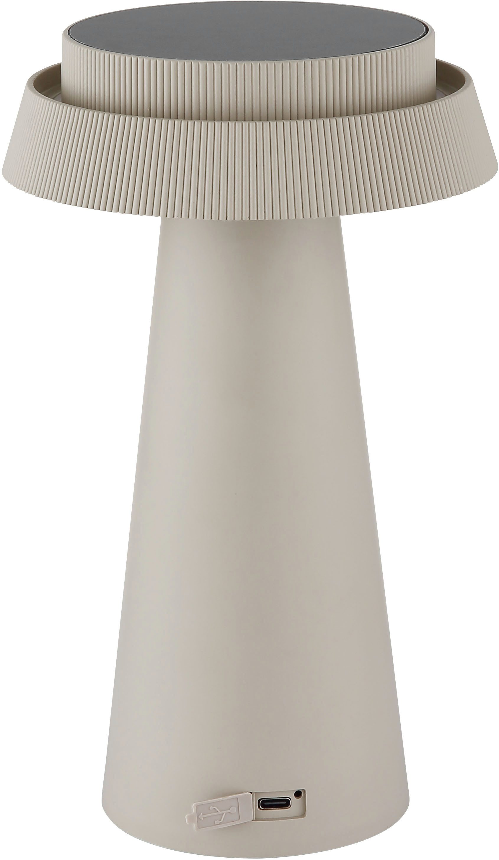 OTTO home LED Solarleuchte Tirria Akkuleuchte, Memoryfunktion, LED fest integriert, warmweiß - kaltweiß, stufenloser Touchdimmer, Farben fixierbar, Solarlampe,  – Bild 5 von 5