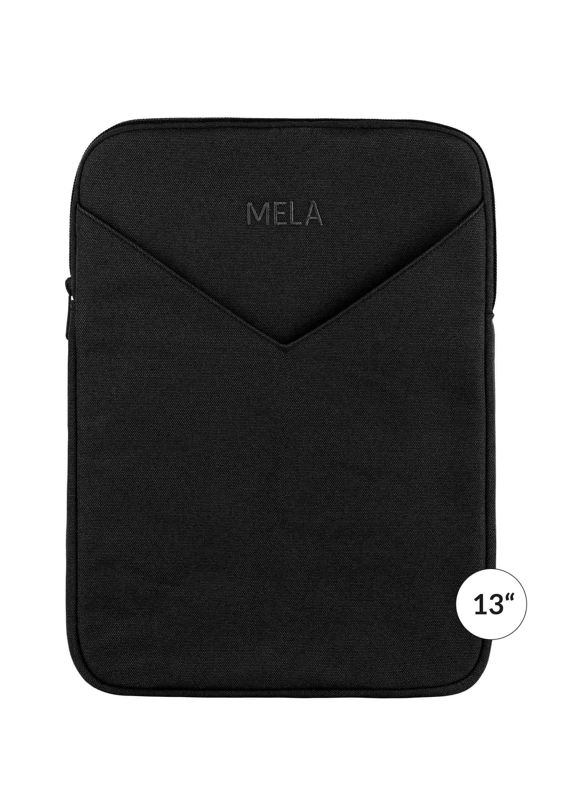 MELA Laptoptasche Laptophülle SUMIT, Praktische Außentasche schwarz