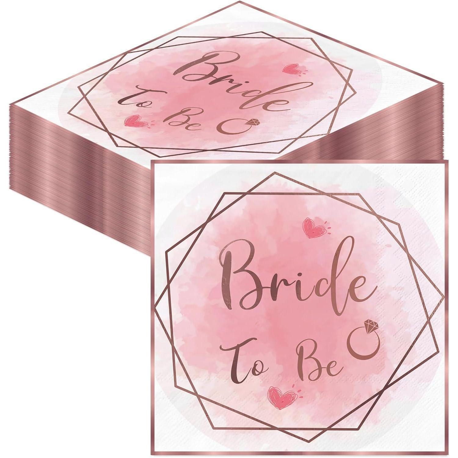 LuxusKollektion Dekohänger JGA Servietten Hen Party Deko Team Bride 40Stück Pink Braut