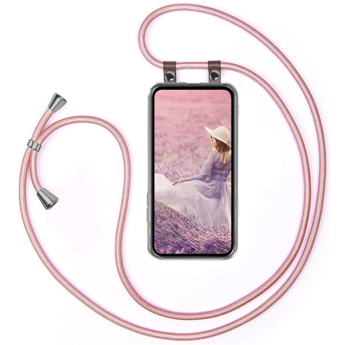 moex Handyhülle moex® Free Spirit für Samsung Galaxy A35 5G, Hülle mit Band, Kette abnehmbar Handyband Handyhülle zum Umhängen