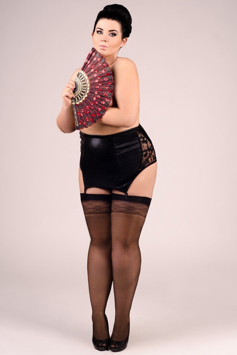 Andalea Strapsgürtel, Straps-Rock in schwarz - 42/44