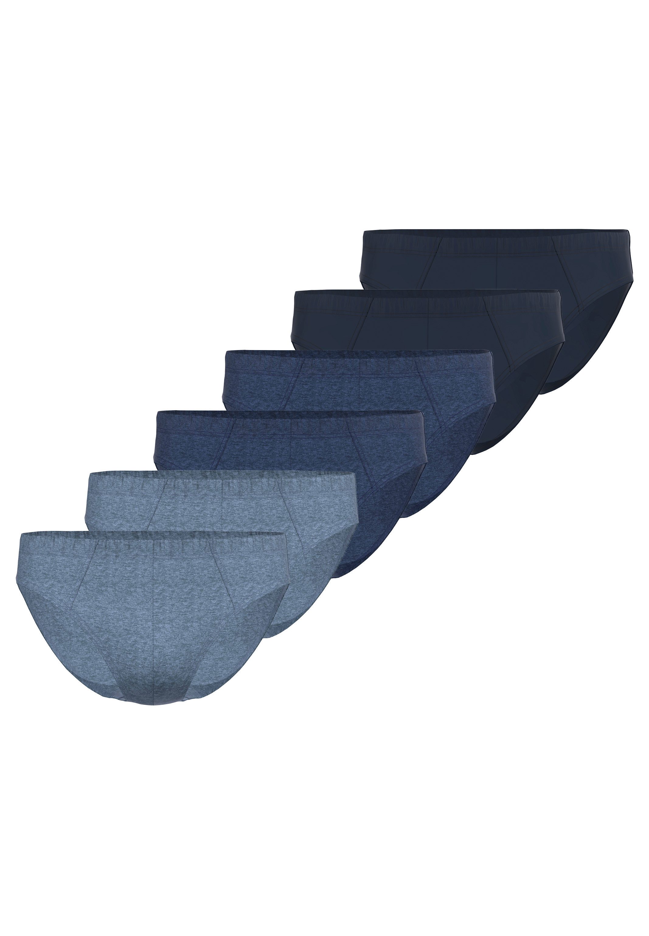 seidensticker Slip 6er Pack Pur (Spar-Set, 6-St) Mini Slip / Unterhose - Baumwolle - ohne Eingriff - Atmungsaktiv