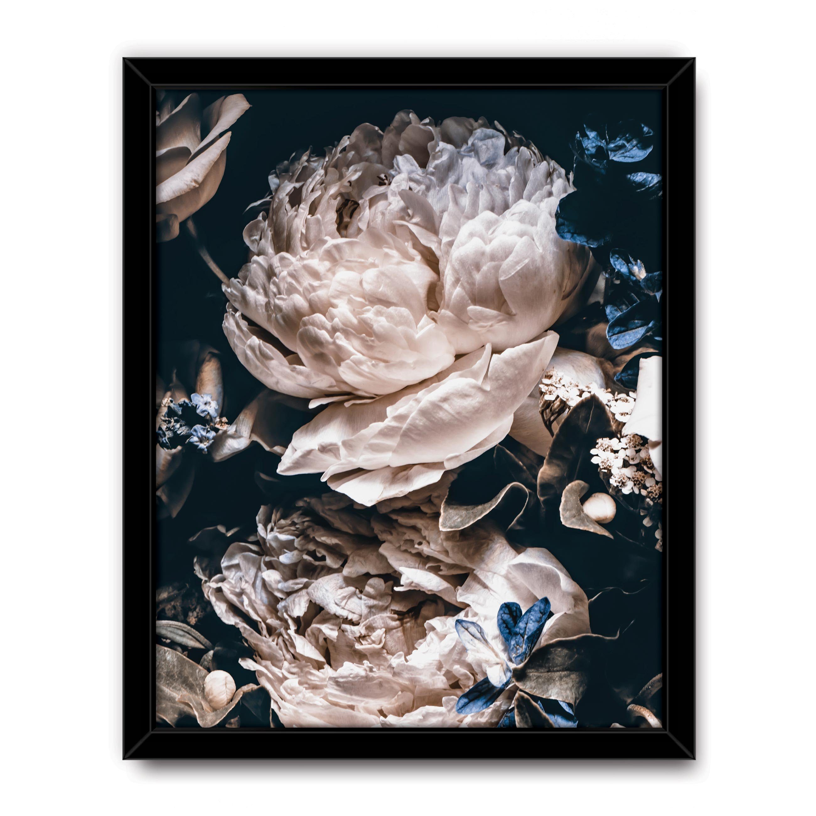 Wallarena Poster mit Rahmen Bilder Blumen Wohnzimmer Schlafzimmer Kunstdruc günstig online kaufen