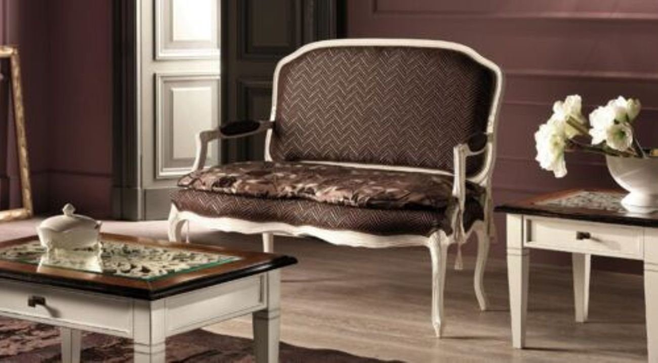 JVmoebel Sitzbank, Sofa Couch Design Couch Polster Textil Zweisitzer Sitzer Bank 2 Sitzer