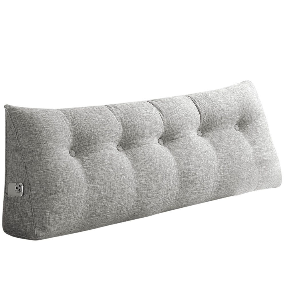 JEOBEST Rückenkissen Lesekissen für Bett und Sofa, Keilkissen Groß, mit waschbarem Bezug, Ideal zum Anlehnen im Bett