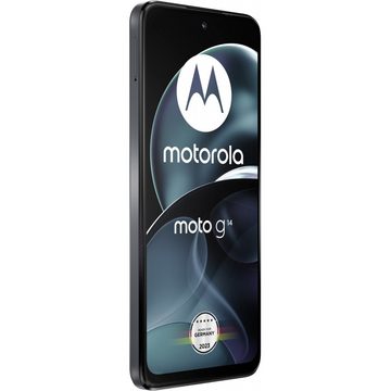 Motorola XT2341-3 Moto G14 128 GB / 4 GB - Smartphone - steel grey Smartphone (6,5 Zoll, 128 GB Speicherplatz)