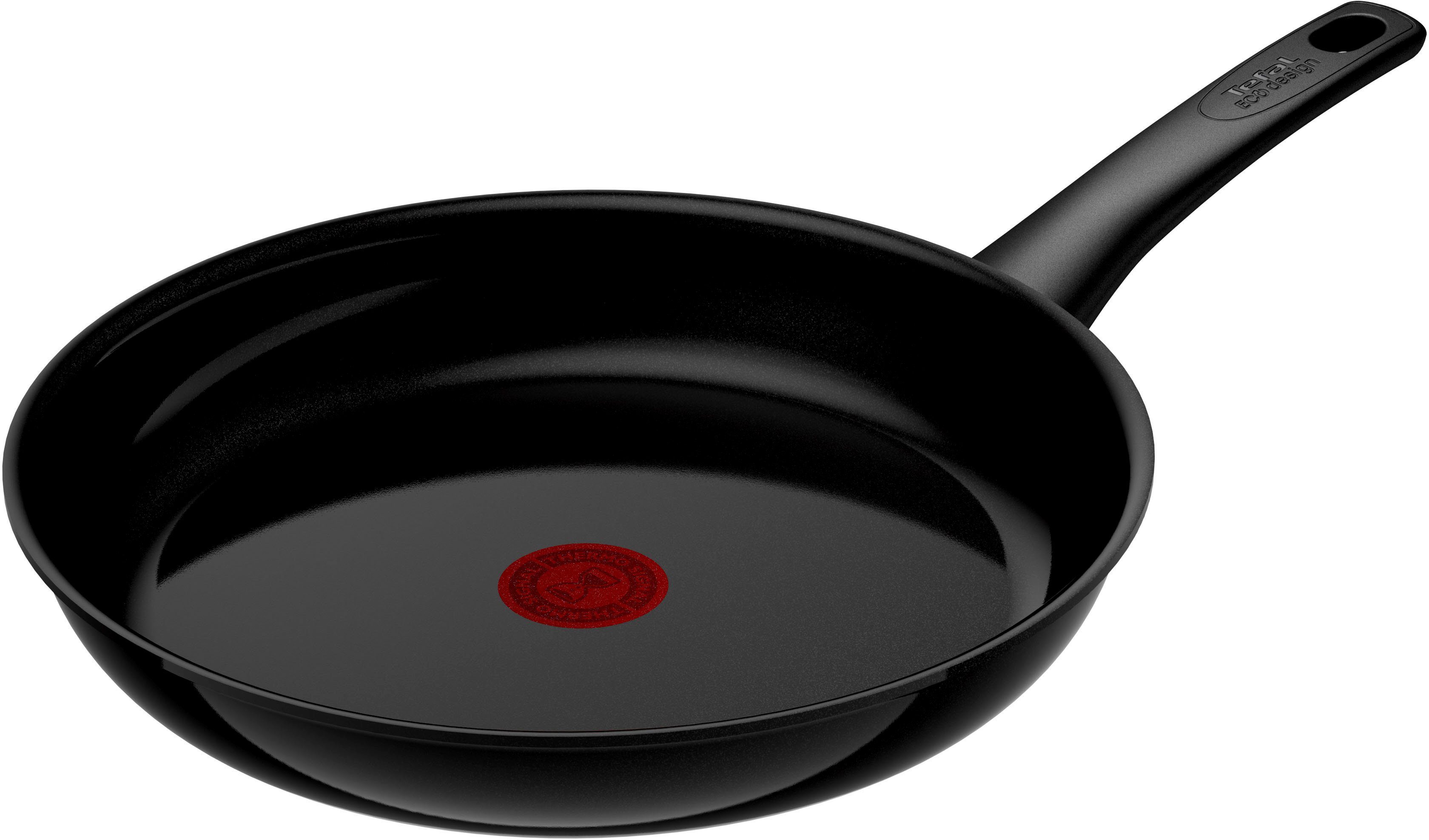 Tefal Bratpfanne Renew On Black, Aluminium (1-tlg), umweltfreundlich, recycelt, Thermo-Signal, geeignet für Induktion