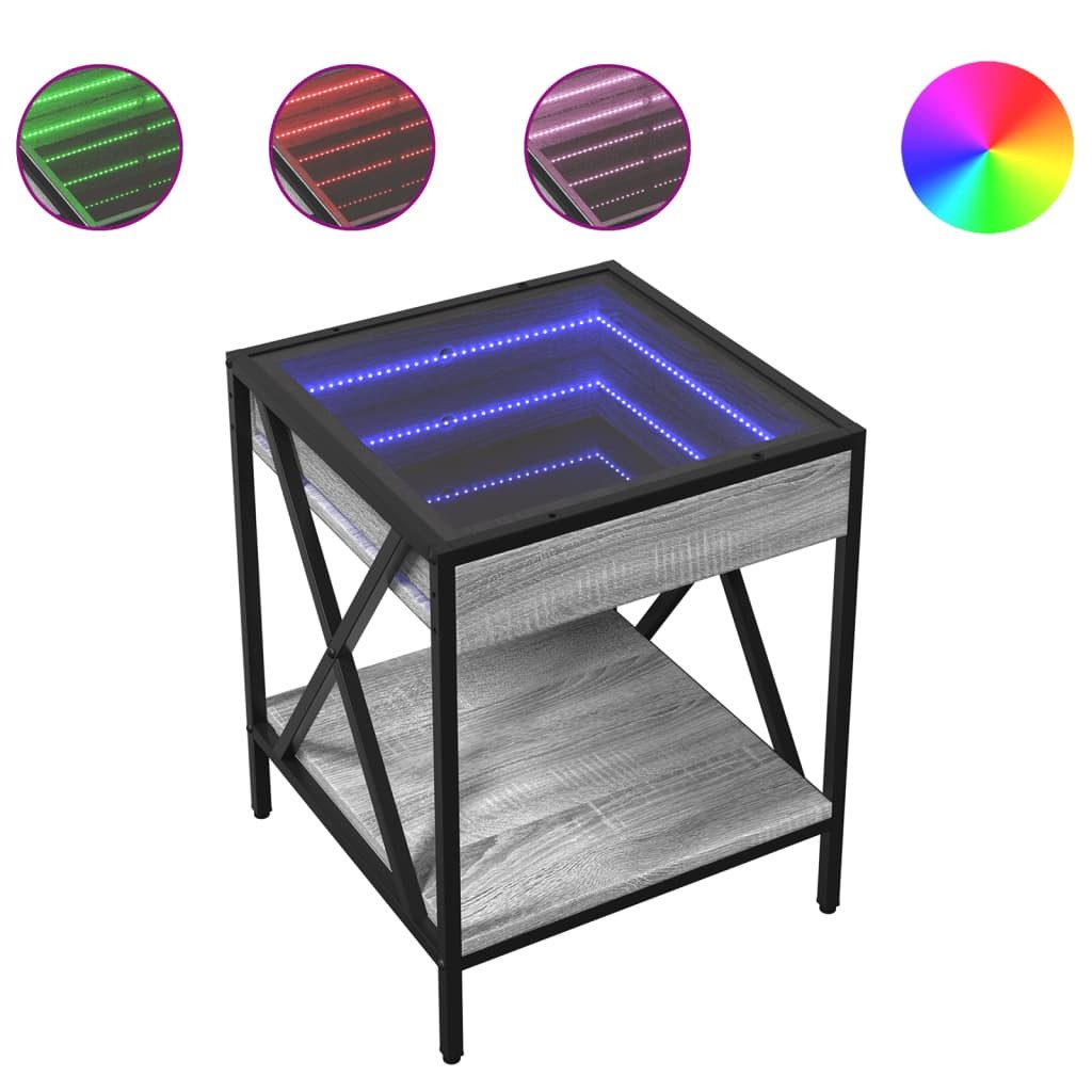 vidaXL Couchtisch Couchtisch mit Infinity-LED Grau günstig online kaufen