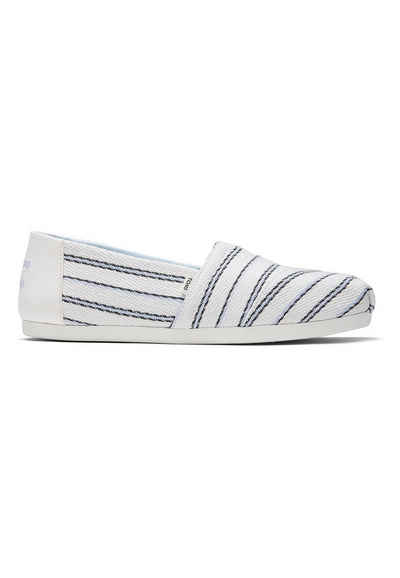 TOMS TOMS Damen Еспадрільї ALPARGATA 10016221 White Multi Weiß Gesterift Espadrille