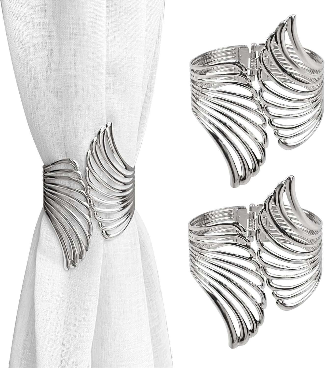 BYSURE Raffhalter, (2-tlg), Vorhang-Raffhalter, Metall, Vorhangschnallen, günstig online kaufen