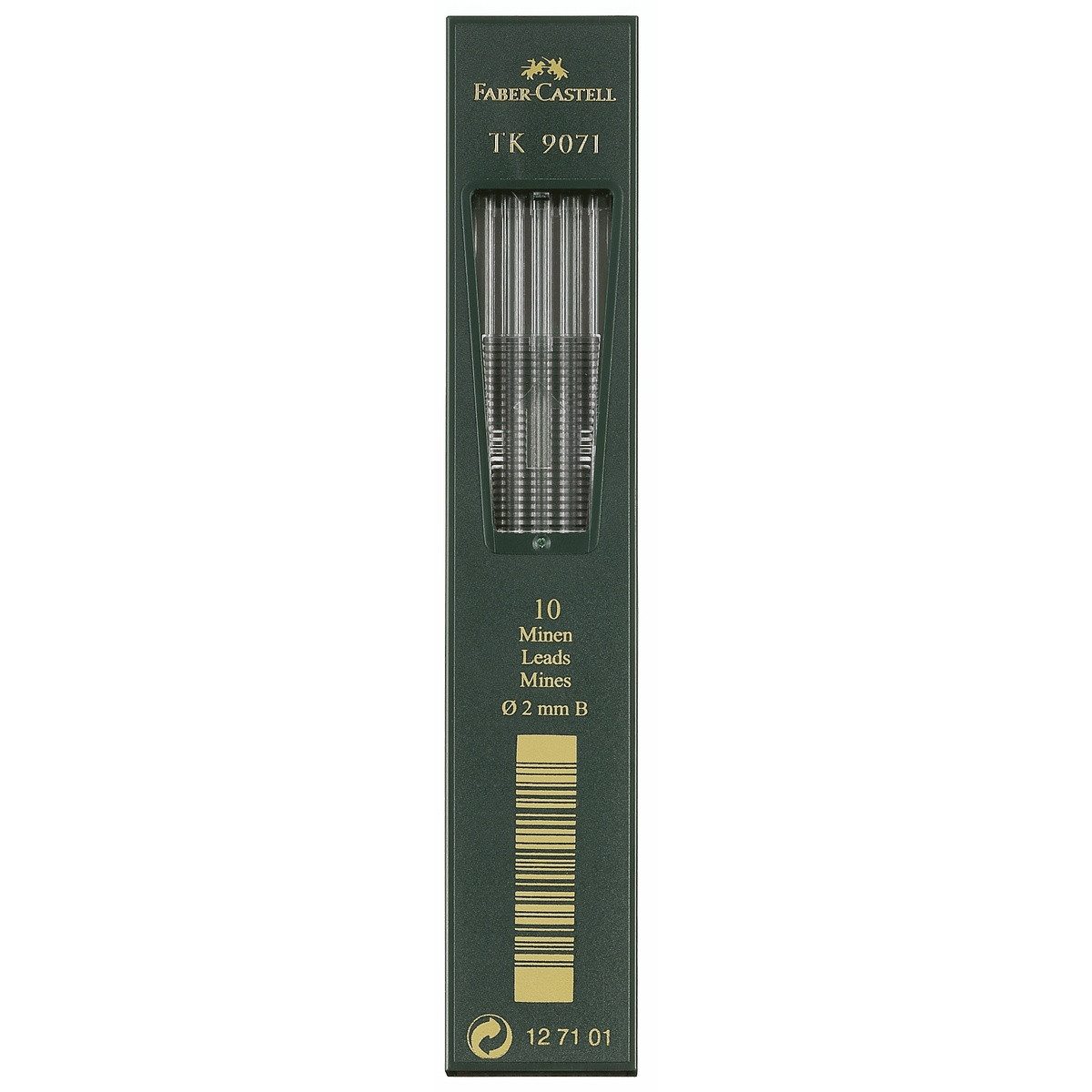 Faber-Castell Freizeittasche FABER-CASTELL Fallminen TK 90271 B 2,0mm dunkelgrün 10 Stück Kartonetu