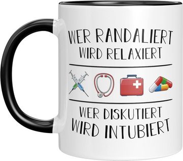 TassenTicker Tasse Wer Randaliert Wird Relaxiert - Schön Krankenschwester Geschenke Ideen, 330ml